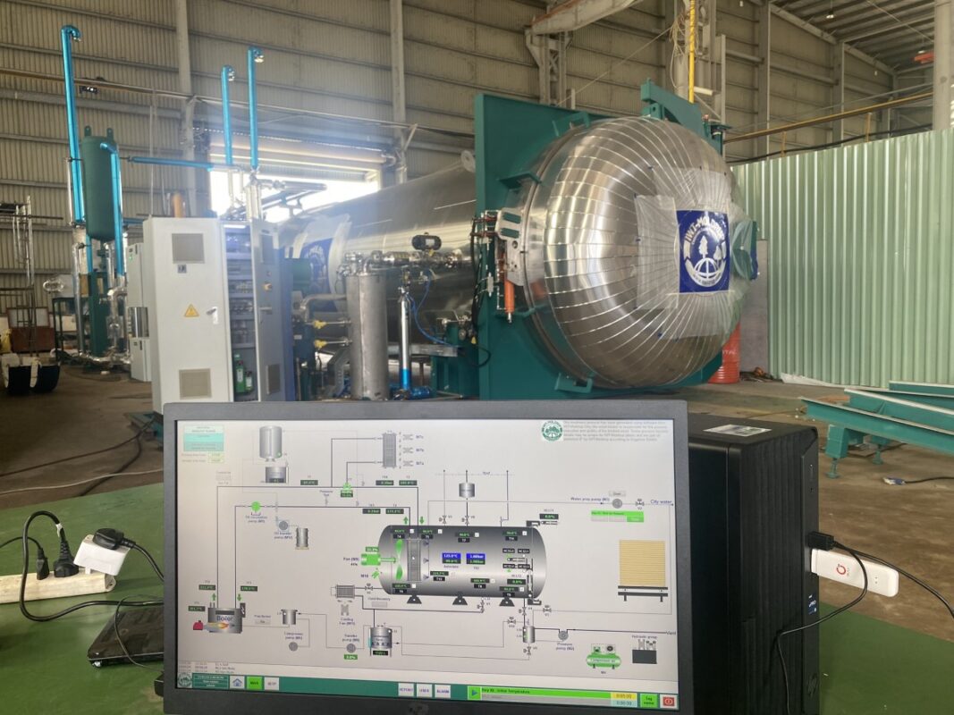Giao diện SCADA hệ thống xử lý gỗ bằng nhiệt độ cao